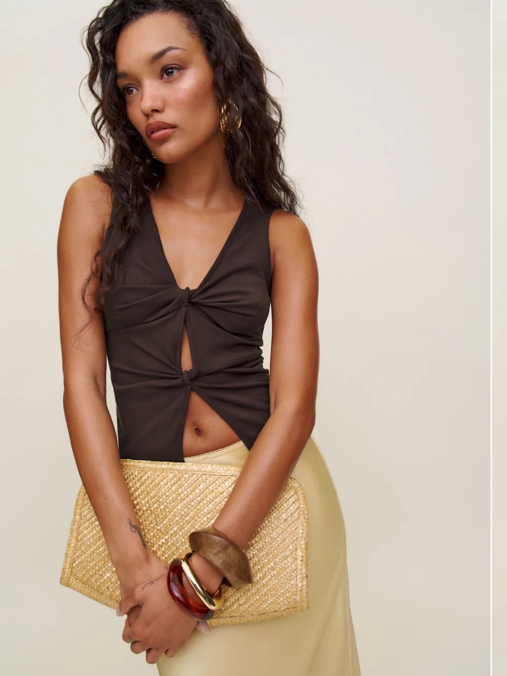 Reformation Tefi Knit Top